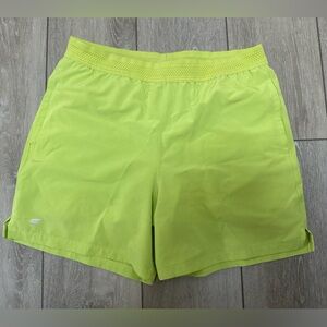 Mens Bright Green Athletic Shorts